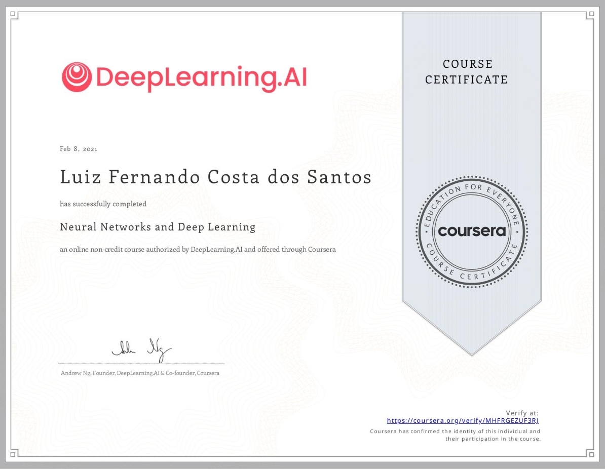 Deep Learning Certification