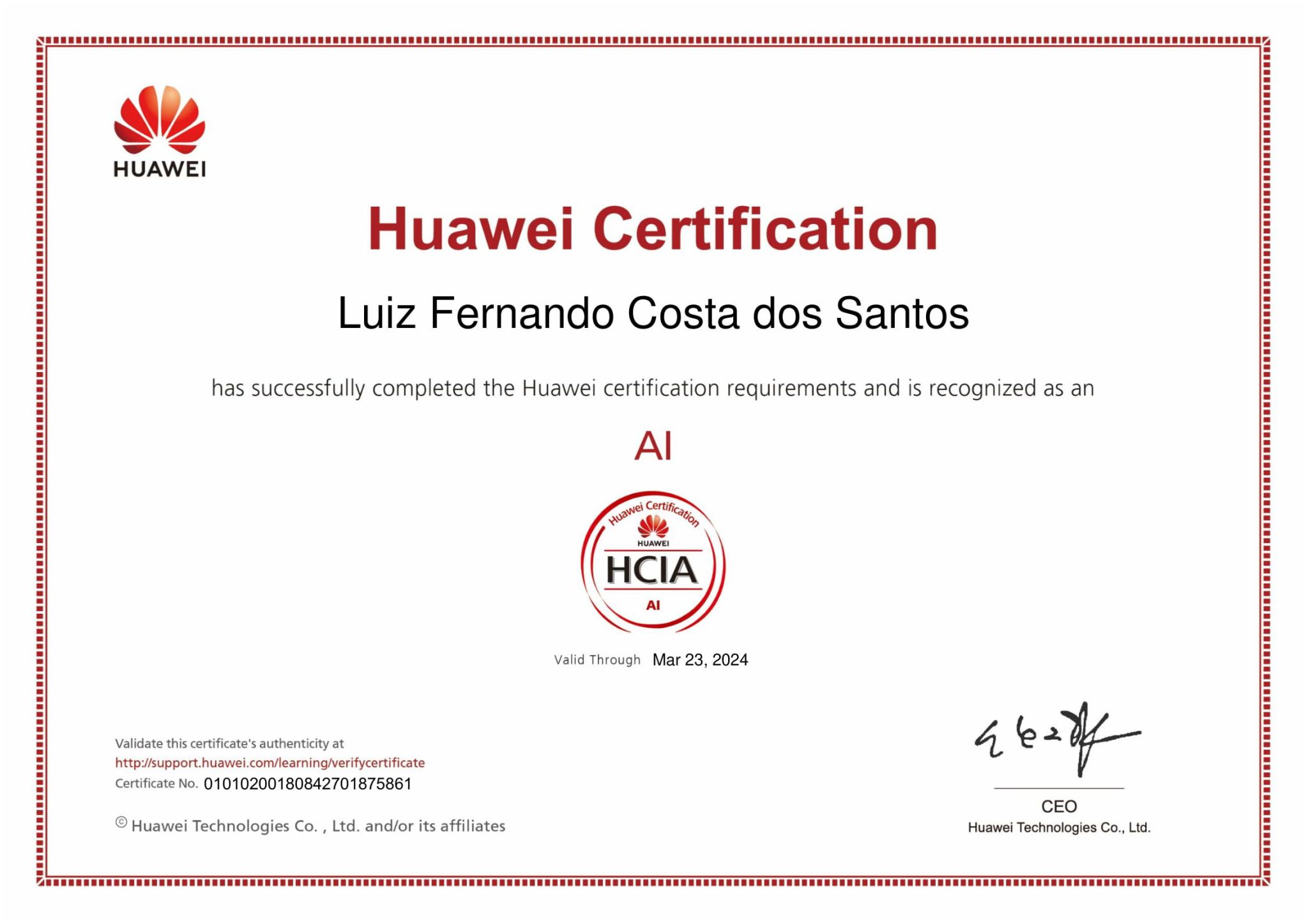 Huawei Certification