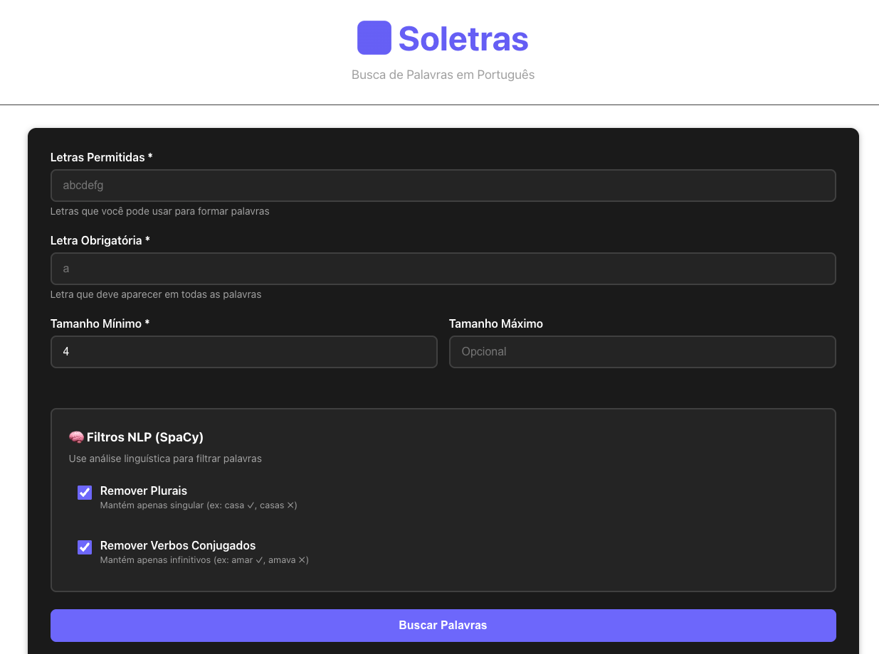 Soletras Project Demo